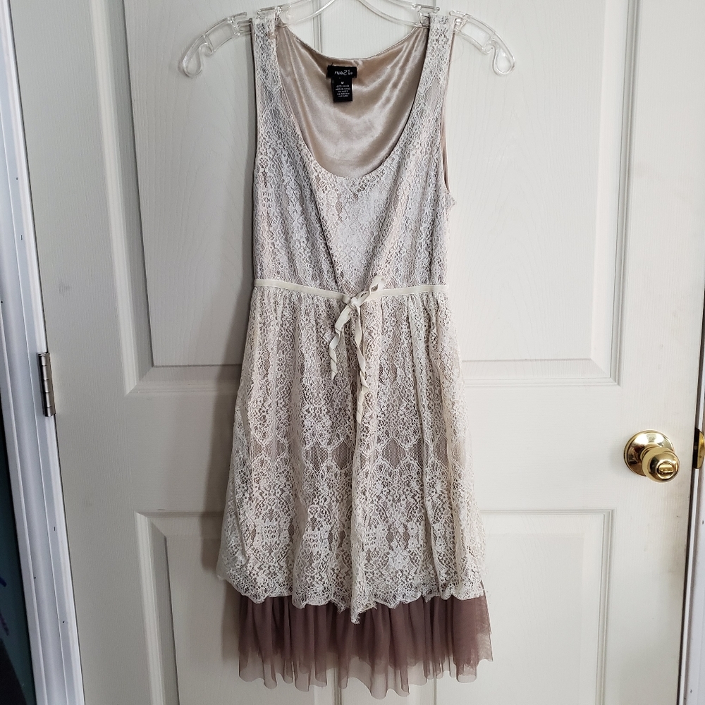 Rue21 Ivory Lace Dress.